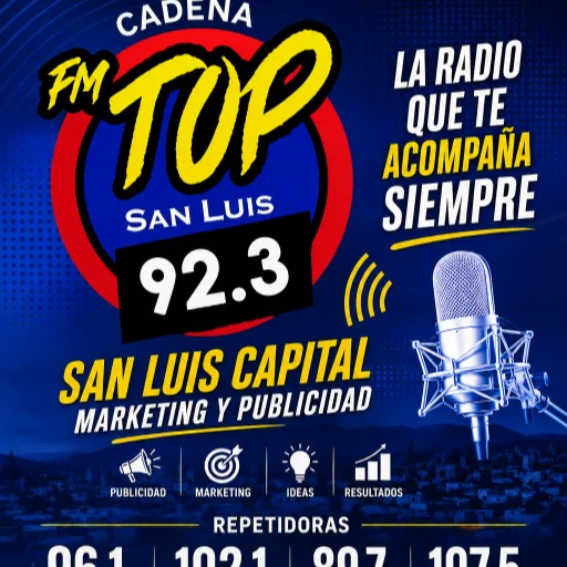Radio cadena top 92.3 MHz San Luis Capital