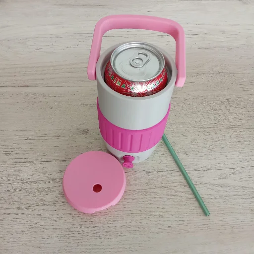 Koozie Porta Lata Termo Retro Impresion 3d - elegi los Colores! - imagen 5
