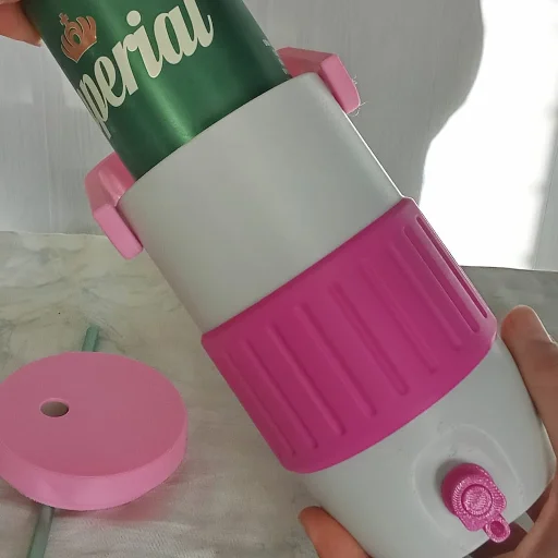 Koozie Porta Lata Termo Retro Impresion 3d - elegi los Colores! - imagen 7