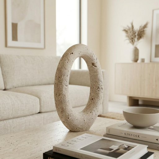 Halo: La Escultura en Travertino Natural que Transforma tu Espacio - imagen 4