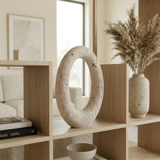 Halo: La Escultura en Travertino Natural que Transforma tu Espacio