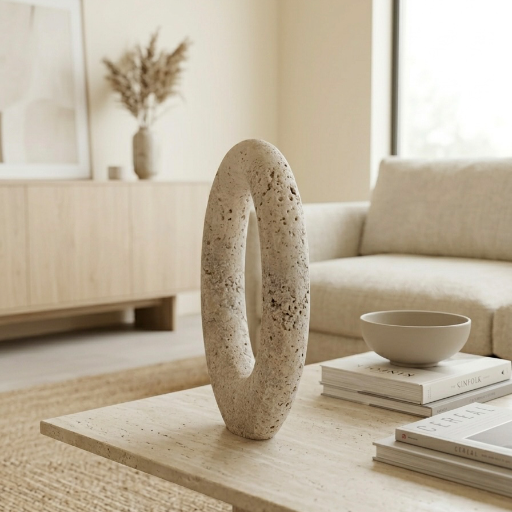 Halo: La Escultura en Travertino Natural que Transforma tu Espacio - imagen 5