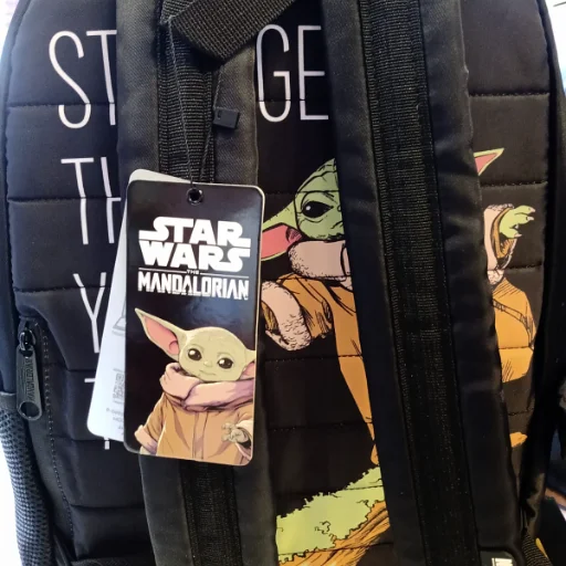 Mochila Escolar 20L Negra Star Wars Grogu Portanotebook Reforzada MOOVING - imagen 2