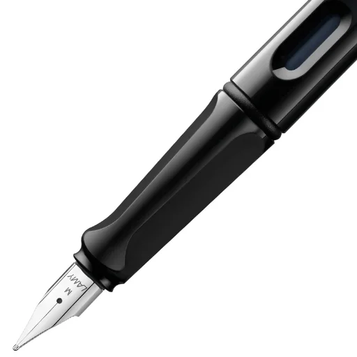 Pluma Estilográfica Lamy Safari Negro Color de la Tinta Azul