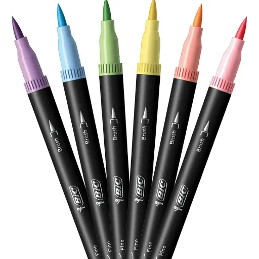 Marcadores Bic Intensity Doble Punta Fina Y Pincel BIC - imagen 2