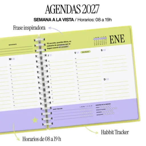 PREVENTA Agenda 2027 Semanal Esencial Jazmin - imagen 2