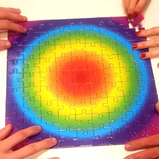 Puzzle de Colores 81 piezas (Rompecabezas) Juegos del Caracol.