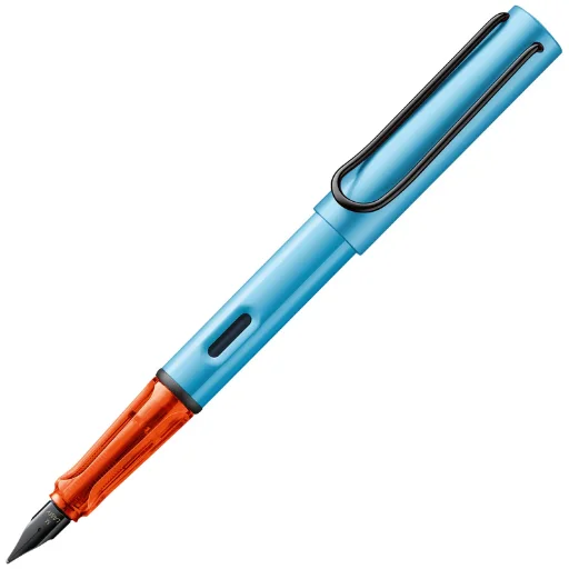 Pluma Lamy Al-Star de Trazo M, Color Denim con Tinta Azul y Caja