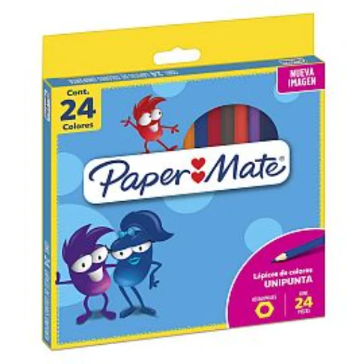 LAPICES DE COLORES PAPER MATE X 24 COLORES LARGOS
