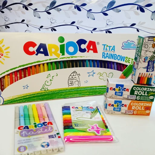 Lápices de Colores Carioca Tita Rainbow Pack 50 Diseñados en Italia
