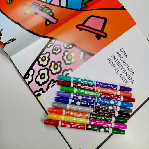 Marcador Escolar Paper Mate Doble Punta X 10
