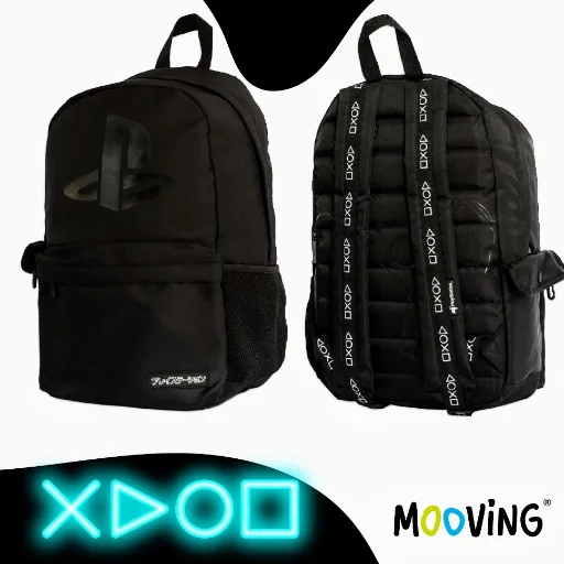Mochila Espalda Playstation 18 Pulgadas Mooving