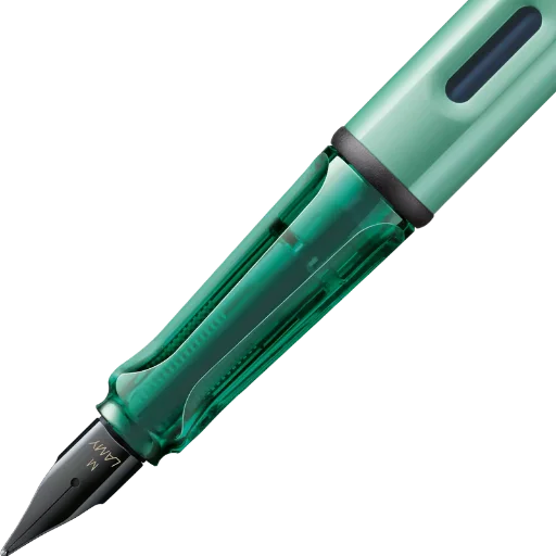 Pluma Estilográfica Lamy Al Star Mint Lapicera Aluminio Verde Claro Negro - imagen 3