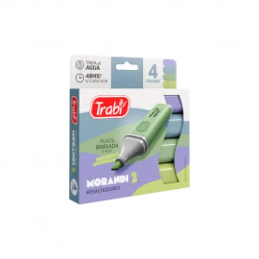 RESALTADOR TRABI HIGH TEXTER MORANDI 2 BLISTER X 4 U