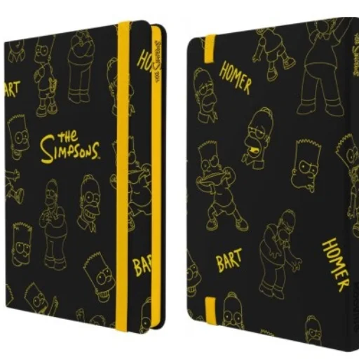 Cuaderno Cosido Simpsons Mooving Notes A5 Tapa Dura Rayado Color Negro - imagen 3