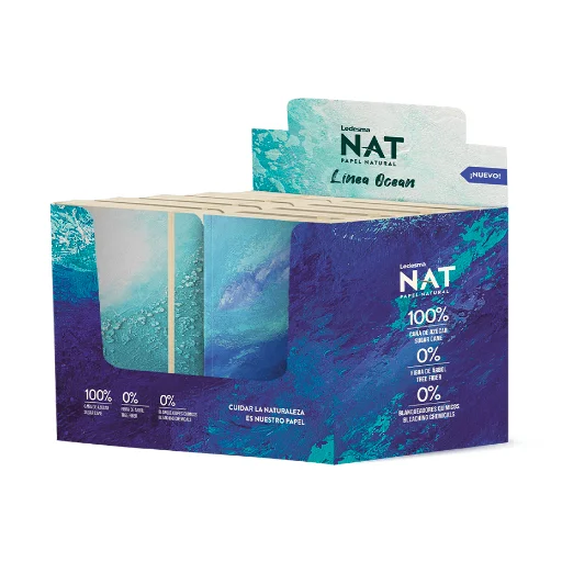 LIBRETA LEDESMA NAT OCEAN POCKET X 80 HJS. RAYADAS - imagen 2