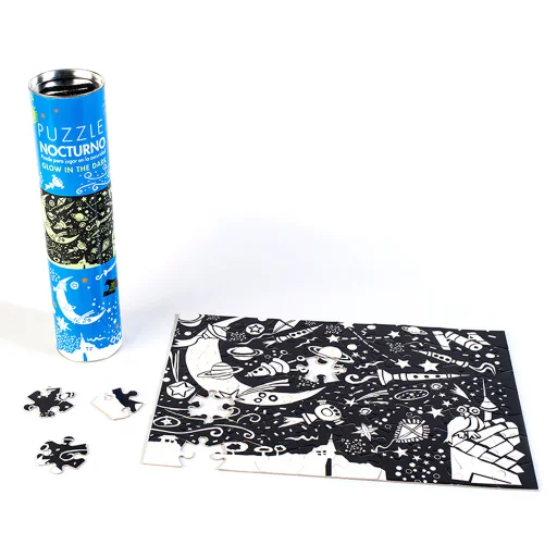 Puzzle Espacial Nocturno contiene 70 pzas. Fluorescente, Juegos Del Caracol. - imagen 2