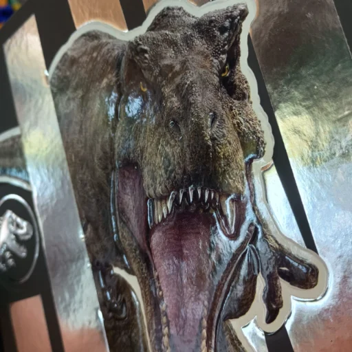 Carpeta Escolar 3 Anillos Jurassic World N°3 Color Gris Oscuro Mooving - imagen 2