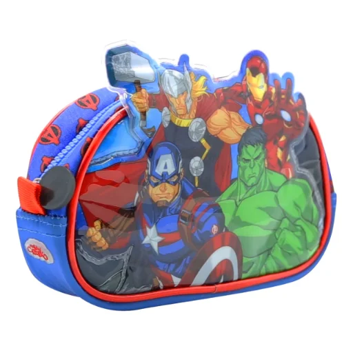 Cartuchera Un Cierre Avengers 3d De Cresko Sp864 Color Multicolor - imagen 3