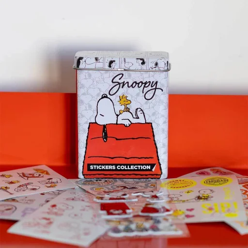 Stickers Wero 8 planchas en lata Snoopy ARTwe4406