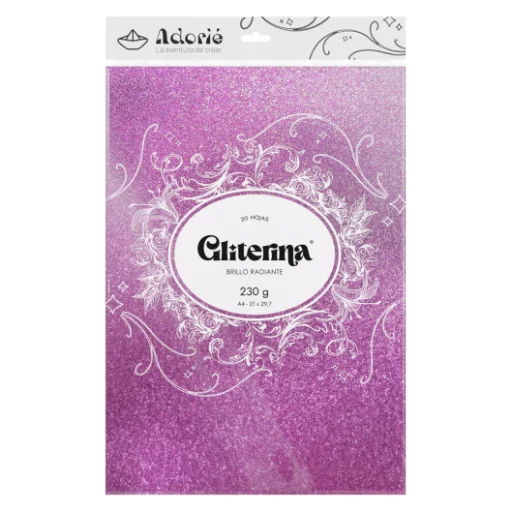 Papel Gliterina A4 230 grs en varios colores - imagen 5