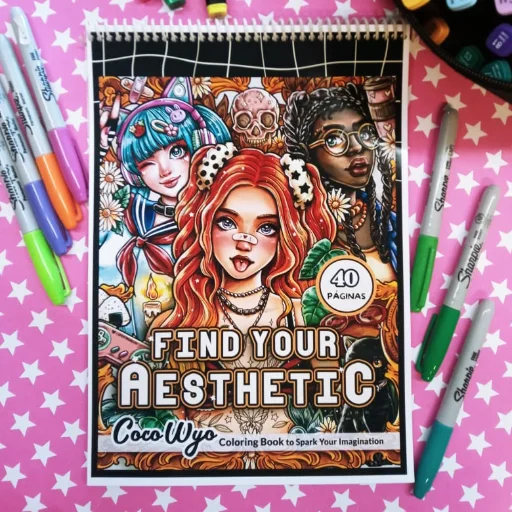 Libro para colorear A4 ideal para Marcadores al alcohol o pinturas Acrílicas