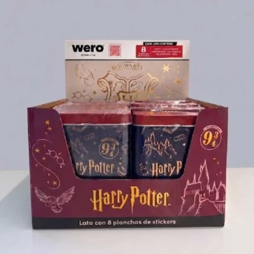 Stickers Wero 8 planchas en lata Harry potter ARTwe4405