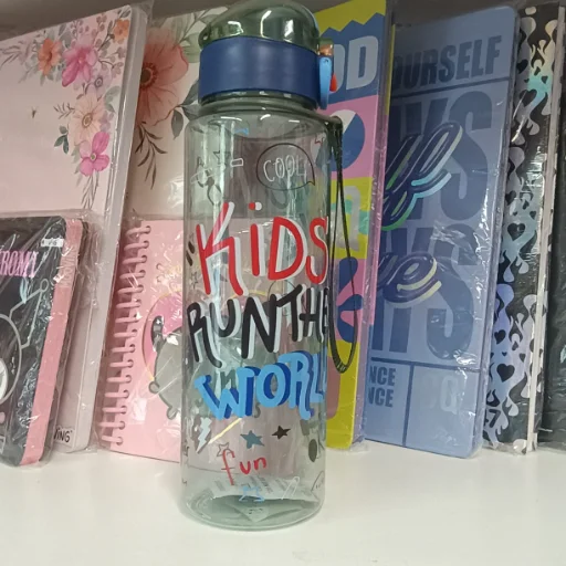 Botella deportiva Trendy diseño Kids World 600ml Azul