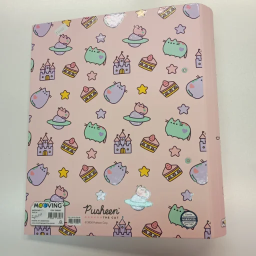 Carpeta Mooving A4 2 Anillos x 40 mm lomo Redondo Pusheen - imagen 2