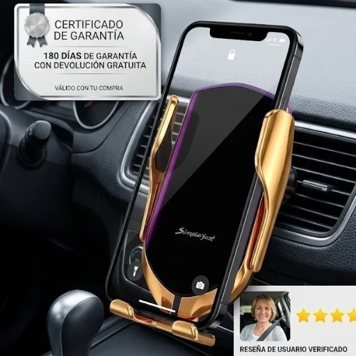 SOPORTE DE CELULAR CARGA AUTOMATICA