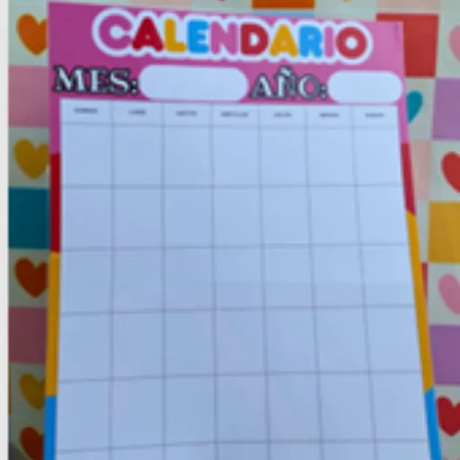 Calendario plstificado A3
