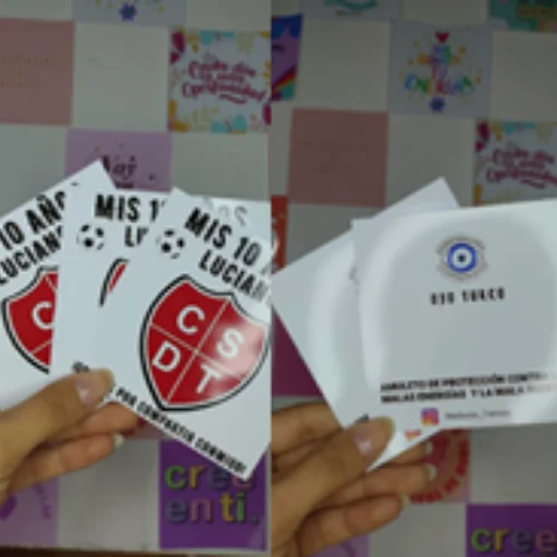 Tarjetas para pulseras
