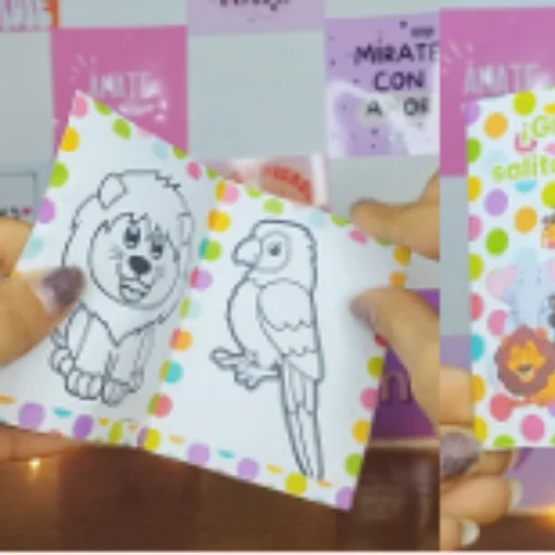 mini librito para colorear