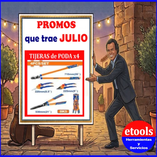 SUPER Promo TIJERAS de JARDIN x4 - imagen 2