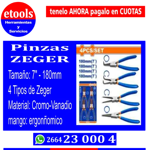 Pinzas Seger x4