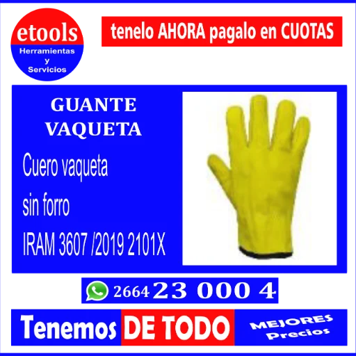 GUANTE Vaqueta