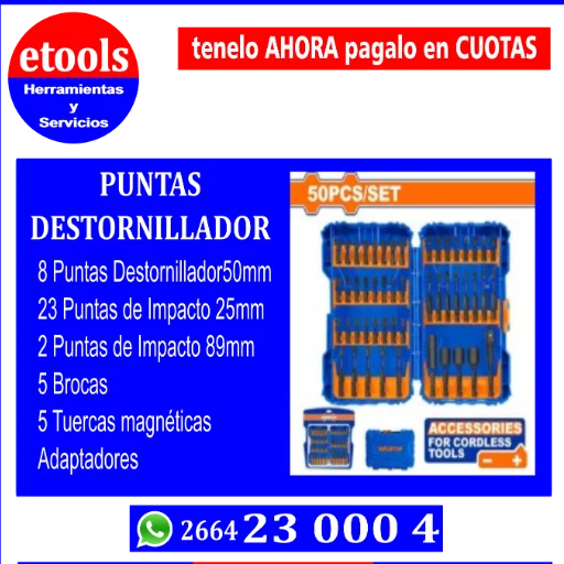 Puntas Destornillador x50pzs