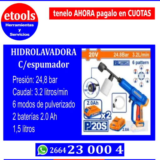 Hidrolavadora a batería