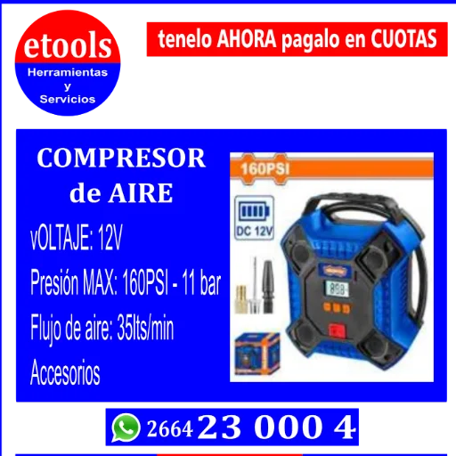 Compresor de Aire 12v-160psi
