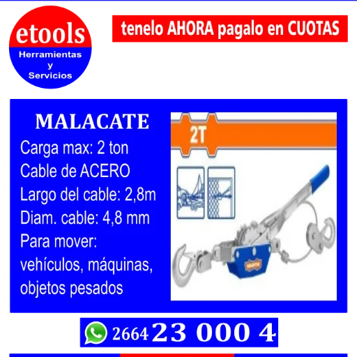 Malacate 2T manual