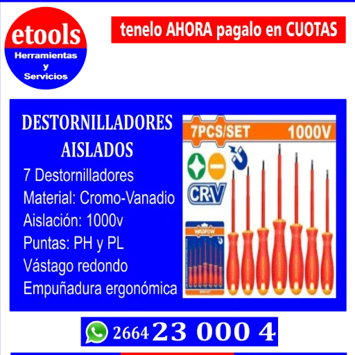 Destornilladores Aislados set x7pzs