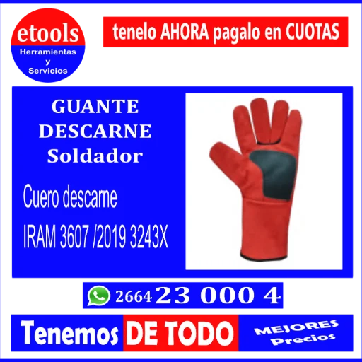 GUANTE Descarne Soldador-Cadenero