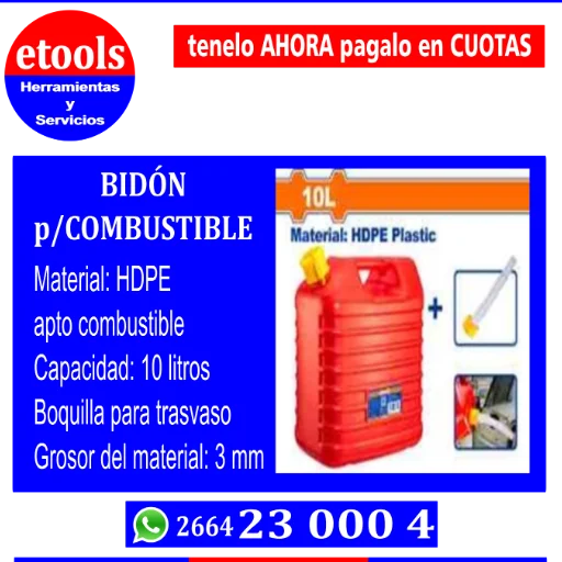 Bidón Plástico 10lt