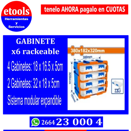 Organizador rackeable