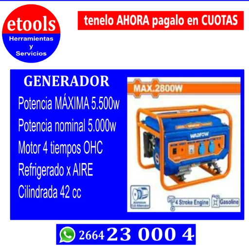 Generador eléctrico 5,5kw