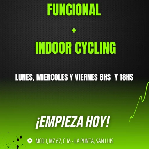ENTRENAMIENTO FUNCIONAL + INDOOR CYCLING