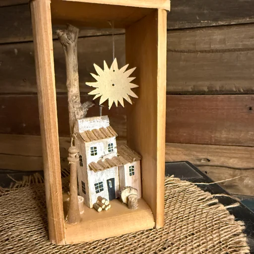 Casita Decorativa y Portasahumerio - Modelo Zara - imagen 6