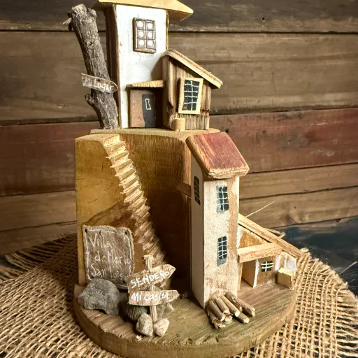 Casita Decorativa y Portasahumerio – Modelo Nina - imagen 4