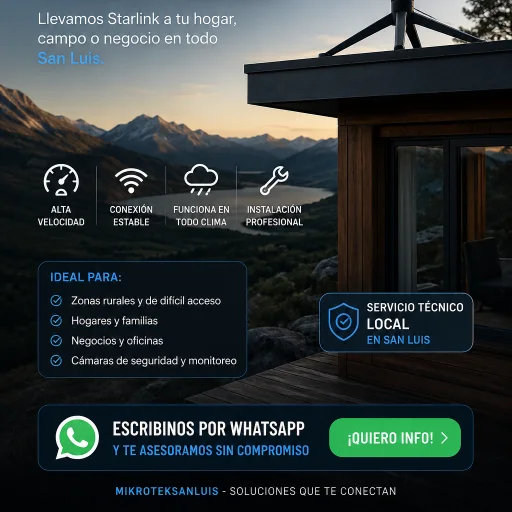 Starlink Internet Satelital San Luis