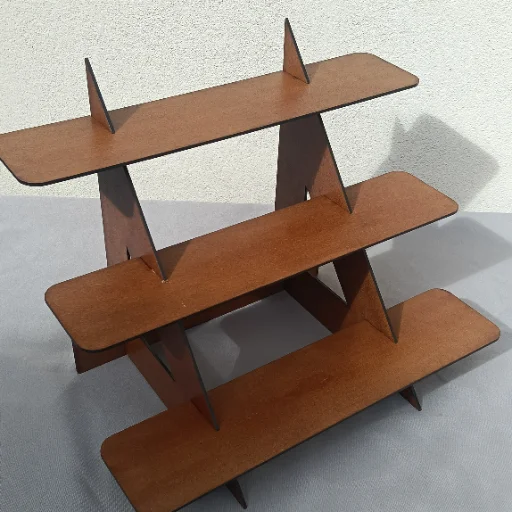 Repisas exhibidores madera